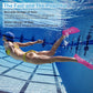 Gintenco Swim Fins, Kids Swim Training Fins for Lap Swimming, Travel Size Flippers with Mesh Bag, Silicone Swimming Fins for Kids Teens Adults Women Men