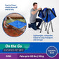 Coolaroo On-The-Go Elevated Dog Bed - Foldable Pop-Up Travel Dog Bed with Breathable, Moisture-Resistant Fabric, Carry Bag Included, Lightweight & Portable, Aquatic Blue, Extra Large