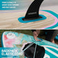 Inflatable Paddle Board 11 '* 34 "* 6" Extra Wide Sup Board, 420lb Capacity Paddle Board for Adults, Suitable for Sea and Lakes, 2+1Family Board
