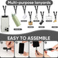 Cell Phone Strap Adjustable Wrist Strap Crossbody Cellphone Holder Extra Long Phone Lanyard Wrist Lanyard (Black)