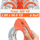 Swihauk Total 400 yd, 6 Pack 1.88 in x 66.6 yd - Heavy Duty Packing Tape with Dispenser Combo, Clear Shipping Tape, Packaging Tape, Package Tape for Shipping Moving Storage and Mailing, w30200