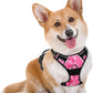 BARKBAY No Pull Dog Harness Large Step in Reflective Dog Harness with Front Clip and Easy Control Handle for Walking Training Running(Pink camo,M)
