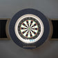 Dart Board Cabinet Set with LED Light; Bristle Dartboard, Built in LED Light, Darts and Chalkboards