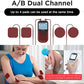 4 in 1 - D.I.Y & Tens Unit & EMS & Massage Muscle Stimulator, Dual Channel TENS Units Therapy Machine for Pain Relief, FDA Cleared Rechargeable Electronic Pulse Massager,with 12pcs Electrode Pads