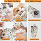 Cat Wrap for Grooming,Cat Wrap for Cutting Nails,Self-Adherent Soft Cat Blanket，Restrain the Cat to Keep Calm,Anti-Bite, Anti-Scratch, Wrap anti-Escape Grooming Bags for Cats ( within 16lbs)