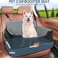 Dog Car Seat for Medium/Large Dogs,Dog Booster Seat for Dog Under 50lbs or 2 Small Dogs, Detachable and Washable Pet Car Seat,Multi-Functional Travel Dog Bed & Dog Sofa(Black/Grey)