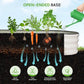 Galvanized Raised Garden Bed - 8×2×1ft Planter Raised Beds for Gardening | Oval Metal Garden Planter Box with Safety Edging and Bracing Rods for Vegetables Fruits and Flowers (White)