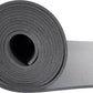 Genaflex Rubber Gym Floor Mat - 8mm Thick - Heavy Duty Commercial Protective Gym Flooring Roll (Black, 4' X 15')