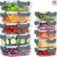 10 Packs Glass Meal Prep Containers with Lids, Glass Food Storage Containers Set, Airtight Lunch Containers, Microwave, Oven, Freezer and Dishwasher Safe, Gray