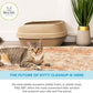 Kitty Sift (Set of 1 Litter Box, 3 Sifting Liners, & 1 Shield) Sustainable, Clean, Sifting, Disposable Cat Litter Box with Shield - Large, 5-Set Kit