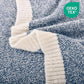 NEXHOME PRO Super Soft Throw Blankets for Couch, Twin Size Cozy Blankets Reversible Knit Blanket for Women, Fuzzy Plush Lightweight Throws for Sofa, Bed, Picnic, Heather Blue White, 60 x 80 inches