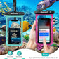 Hiearcool Waterproof Phone Pouch,Waterproof Phone Case for iPhone 17 16 15 14 13 Pro Max,IPX8 Phone Waterproof Pouch for Beach Cruise Ship Travel Essentials Green&Bright Red-2Pack