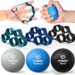 FitBeast Grip Strength Trainer – 6 Pieces Hand Therapy Kit with Finger Extension Exerciser & Stress Balls for Adults, Rehab & Strength Training – for Men, Women, and Seniors