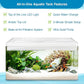 Harmony Aquatic Tank by Clairnara - Harmony Legend - iF Design Award Winning 10 Gallon All-in-One Aquarium (White Tank with Cedar Grain top, Harmony Legend)