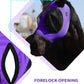 Harrison Howard Horse Fly Mask with Forelock Opening Stretch Breathable and Comfortable for Horses UV -Protection Purple M