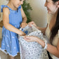 Tiny Twinkle Mess-Proof Waterproof Wet Dry Bag | 2-Pack Reusable Wet Bags for Swimsuits & Baby Clothes | Leakproof Wet Bag for Travel & Diaper Changes for Baby (Black, White)