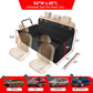 Helteko Back Seat Extender for Dogs - Premium Car Seat Cover with Hard Bottom Holds 400 lbs, Waterproof Hammock for Pet (Black L, for Cars/Mid-Size SUV/Small Truck)