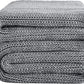 L'AGRATY Knitted Weighted Blanket - 48"x72" 20lbs Cooling Chunky Knit Heavy Blanket for Adults Braided Crochet Throw Thick Cable Yarn Knit Decorative No Beads Evenly Weighted Machine Washable