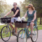 Travelin K9 Pet-Pilot MAX Wicker Bike Basket for Dogs/Cats - Includes Wire Cage Top w/Sun Shade + Plush Removable Padded Liner