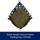 SmartEquine Slow Feed Hay Bag for Horses | Hay Feeder Net with Resistant Nylon | Gator Mouth Enclosure for Easy Loading | 2 Flakes Bag | 31" x 24.5" | Black | 2" Holes