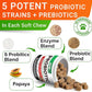 STRELLALAB Pet Probiotics for Dogs & Digestive Enzymes + Digestion & Gut Health Treats, Dog Probiotics Chews, Fiber Supplement, Anti Diarrhea, Constipation, Upset Stomach&Gas Relief, Canine Prebiotic
