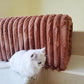 Storage Bench Pet Supplies Corduroy Bench Cat's nest to Hide for The Living Room, Entryway and Bedroom (Brown)