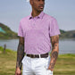TAPULCO Mens Quick Dry Polo Shirts Camouflage Pattern Performance Athletic Lightweight Breathable Casual Golf Tshirts