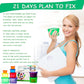 BHYTAKI Portion Control Containers, Double Set (14 Pieces) 21 Day for Weight Loss with Tally Chart and Food Plan