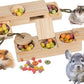 SoulThink® Interactive Guinea Pig Toys - Wooden Rat Toys for Pet Rats, Enrichment & Foraging Activity for Hamster Sniff n' Snack Puzzle for All Small Rodents (2 Sets)