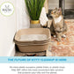 Kitty Sift (Set of 1 Litter Box & 5 Sifting Liners) Sustainable, Clean, Sifting, Disposable Cat Litter Box Kit - Jumbo, 6-Set Kit