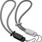 SURPHY 2 Pack Phone Lanyard for Cellphone Case, Phone Wrist Strap for Case, Cellphone Strap with 2-Color Braided, Charm Wrist Lanyard for Women and Men, Black & Gray