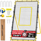 Adjustable Volleyball Rebounder Net Equipment 7x4 FT with Volleyball Practice for Adult Backyard Indoor Outdoor Training