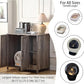 Cat Litter Robot Enclosure,Large Space for Placing Litter Robot 3/4,Power Outlet and Dog-Proof Shelf for Litter Robot Cabinet,Litter Collector for Automatic Litter Box Enclosure,Grey