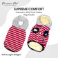 Parisian Pet Basic Dog Hoodie – Lightweight Red Striped Pom Pom Hoodie - Dog Sweatshirt – Pullover Hoodies for Dogs with Leash Hole and Pockets – Dog Clothes for Medium Dogs - M