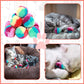 Rainbow Cat Toy Kit - 20PCS Soft Pom Pom Balls for Indoor Cat Play & Exercise