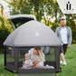 Pop-Up Playpen for Babies & Toddlers Foldable with Canopy (UPF 50), Self-Inflating Playmat, Wind Shade & Carry Bag Durable Baby Beach Tent, Outdoor