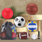Realspring 6 Pcs Multi Sport Ball Set for Kid Teen Operation Christmas Official Size Football, Basketball, Soccer, Volleyball, Playground Ball, Baseball with Sports Equipment Bag Pump