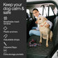 Waterproof Dog Car Seat Cover for Back Seat with Hard Bottom Inserts - Dog Hammock for Car, 600D, SUV, and Trucks - Pet Car Seat Covers - Backseat Extender for Dogs with 2 Storage Pockets, Mesh Window