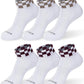 MONFOOT Men's/Women's 6 Pairs Daily Cushion Comfort Fit Performance Quarter Ankle Socks Multipack