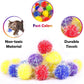 30 Pieces 1.6 inches Sparkle Pom Pom Balls for Cat - Interactive Glitter Balls, Multicolor, Best as Kitten Play Toys