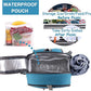 Apollo Walker Picnic Backpack Set for 2 Person with Cooler Compartment, Detachable Bottle/Wine Holder, Fleece Blanket, Plates and Cutlery Set (Teal)