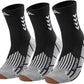 Compression Crew Running Socks: Athletic Socks for Men Women with Cushion,3 Pairs Work Hiking Basketball Sport Socks