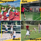 Volleyball Net Outdoor - Portable Badminton & Volleyball Post, Adjustable Heights Volleyball Poles Net Set for Backyard, Beach