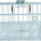 Retrospec Apollo Detachable Front Bike Basket Steel Half-Mesh with Integrated Detachable Hooks and Built-In Handle, Easy Assembly and Portability for Bicycles