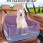 Dog Car Seat for Medium/Large Dogs, Dog Booster Seat for Pet Under 50lbs or 2 Small, Detachable and Washable Pet Car Seat,Multi-Functional Pet Travel Bed for Backseat(Purple)