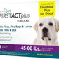 TevraPet FirstAct Plus Flea and Tick Topical for Dogs 45-88 Pounds, 3 Applicators