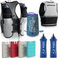 TakaFiTrail Running Hydration Vest Men - Breathable Trail Running Hydration Vest w/ 2 Water Bottles, Bladder Pouch, Ice Pack for Runners - Reflective Marathon Gear Jogging Backpack for Hiking