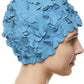 BEEMO Floral Petal Ladies Bathing Swim Cap Women Retro Swim Hat Long/Short Hair