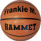 HAMMET Personalized Basketball - Customized Indoor and Outdoor Basketball with Your Name or Text - Ideal Gift for Son, Daughter, Boy or Girl