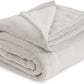 Bedsure Fleece Bed Blankets Full Size Linen - Soft Lightweight Plush Fuzzy Cozy Luxury Blanket Microfiber, 84x90 inches